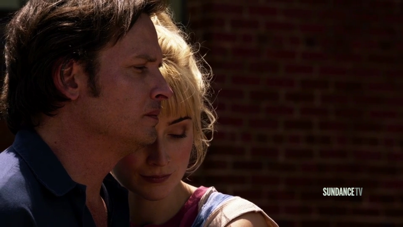 Aden Young and Caitlin FitzGerald (Screenshot: Sundance TV)